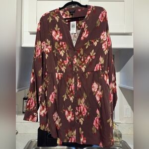 Lot Of 4 Torrid 1X Blouse Tops 2 NWT, 2 Barely Worn